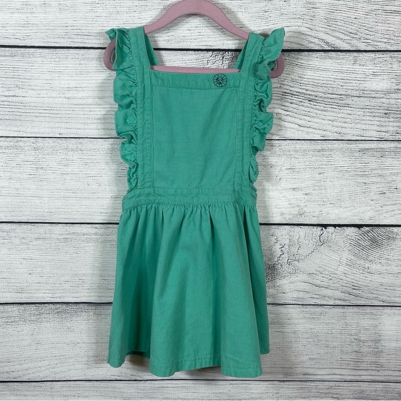 Margherita Other - Margherita Girls Green Corduroy Pinafore Dress Sz 4